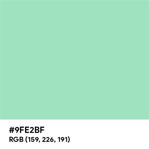sea foam green color hex code