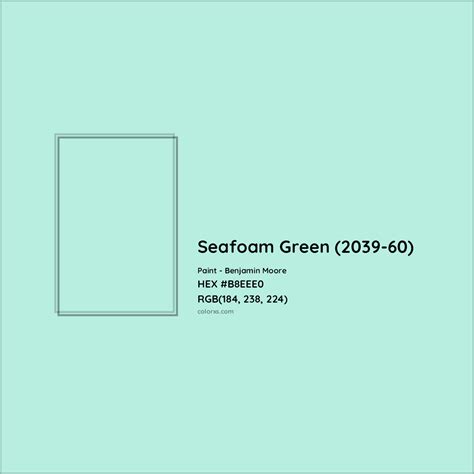sea foam green paint code