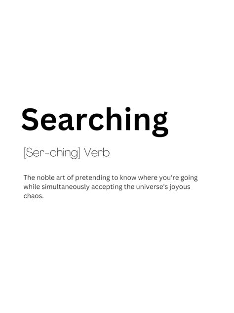 searching for definition