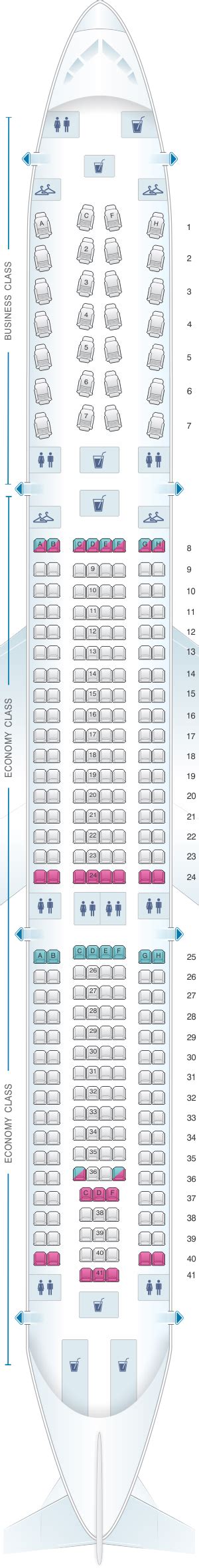 Seating Chart Airbus A330 300