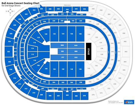 Seating Chart Ball Arena