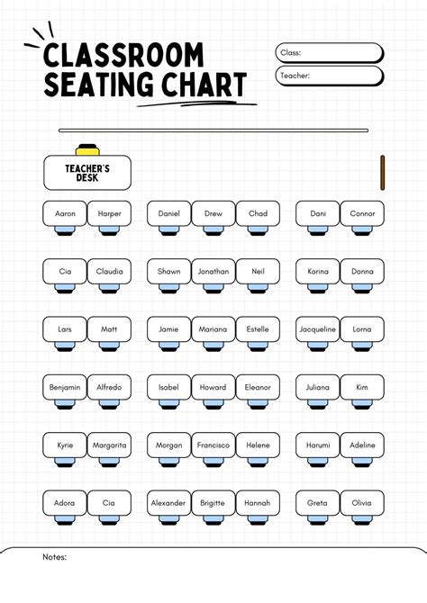 Seating Chart Free