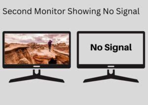 second monitor says no input signal