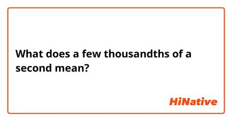 second question meaning