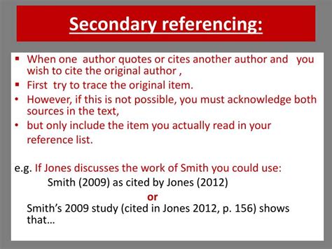 secondary reference harvard example