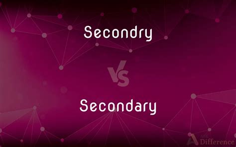 secondary vs second