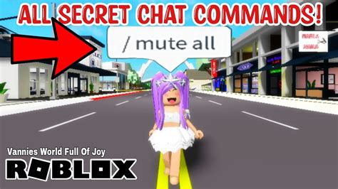 secret chat commands in roblox