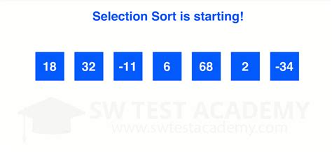 selection sort animation