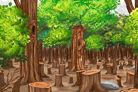Ilustrasi tebang pilih