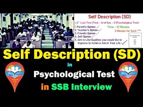 self description examples ssb