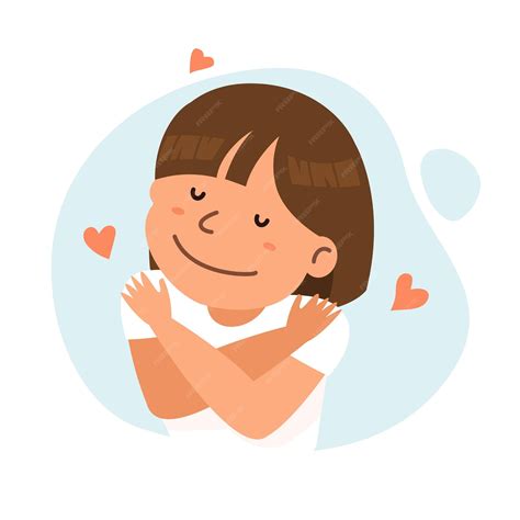Person hugging themselves