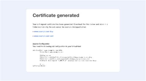 self signed certificate example