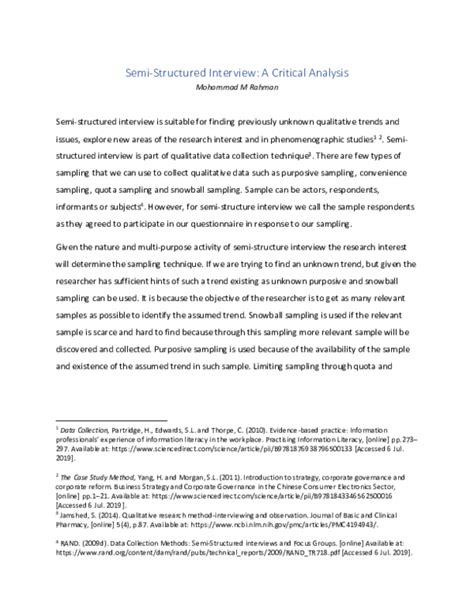 semi structured interview in qualitative research journal