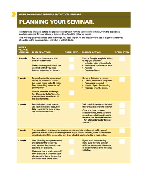 seminar format example