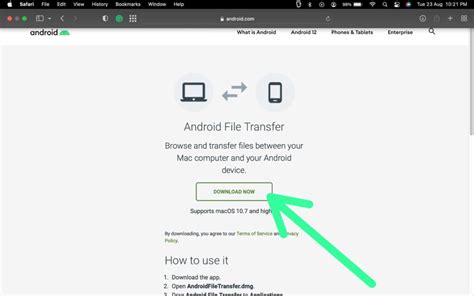send files from mac to android via usb