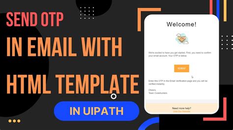 send otp email template html codepen
