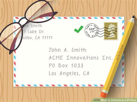 sending letter format po box