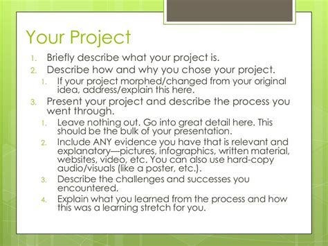 senior project presentation examples