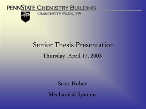 senior thesis presentation examples