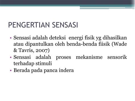 sensasi fisik