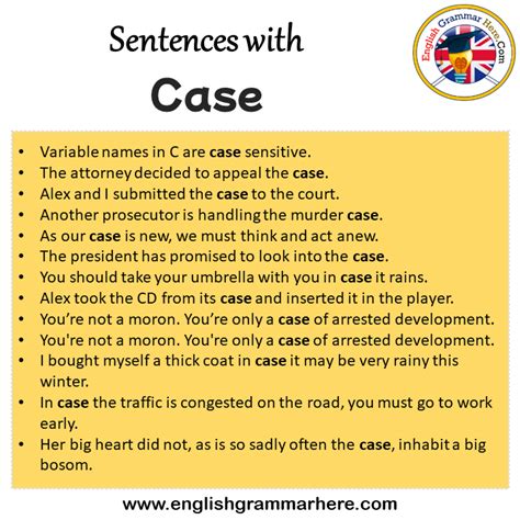 sentence case example in word