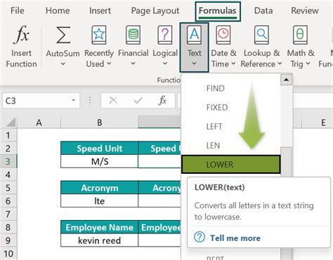 sentence case in excel 2007