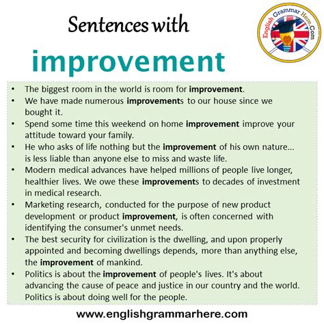 sentence improvement examples