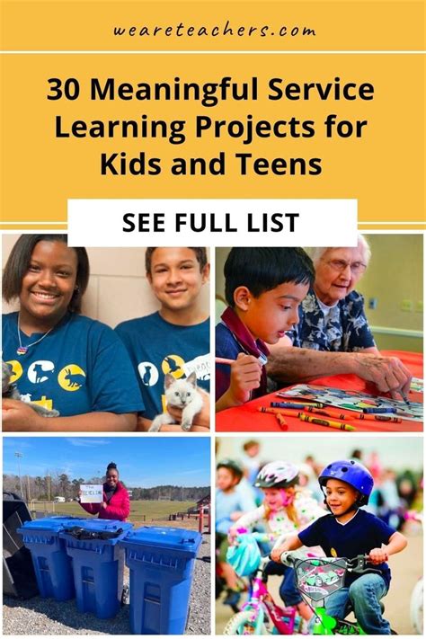 service learning projects for elementary students