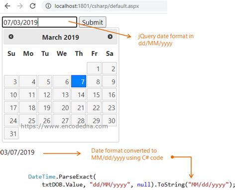 set date format dd mm yyyy in html