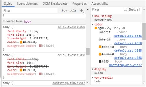set default text color html