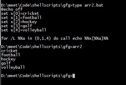 set variable in batch file for loop