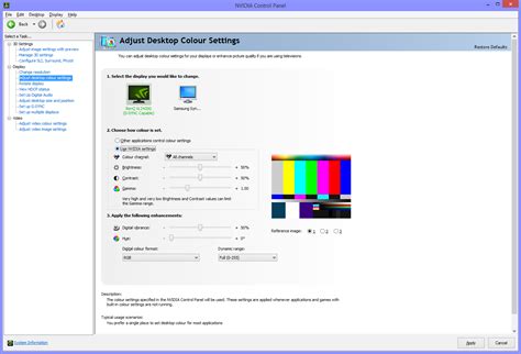 setting rgb monitor