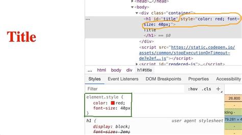 setting style in javascript