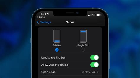 settings and open general tab ios 15