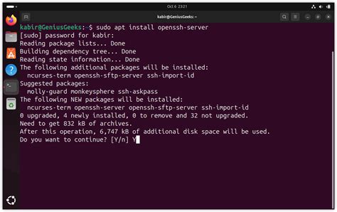 setup ssh server ubuntu virtualbox