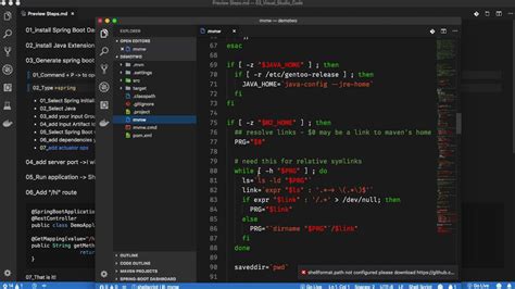 setup visual studio code for spring boot