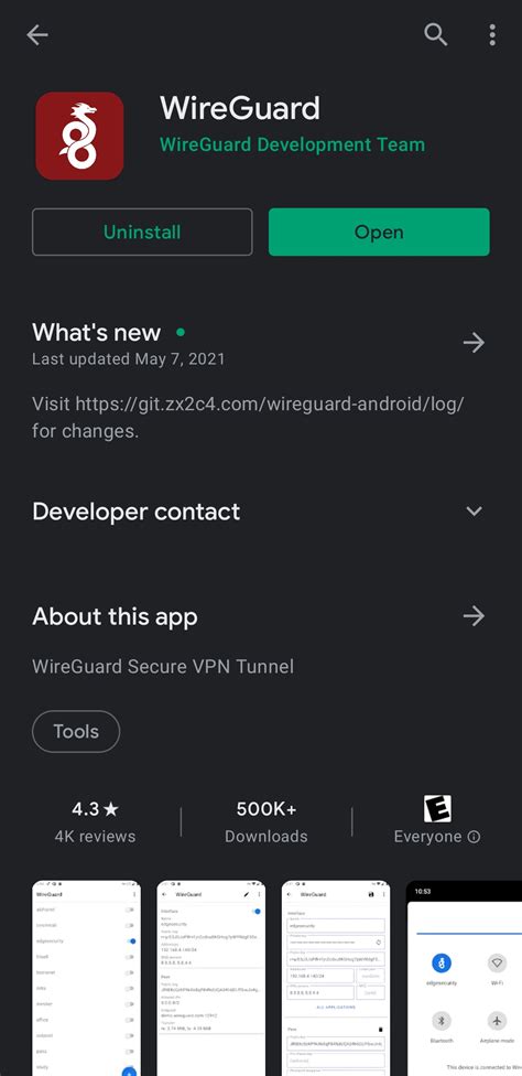 setup wireguard client android