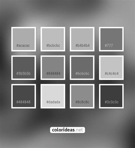 shades of silver hex code