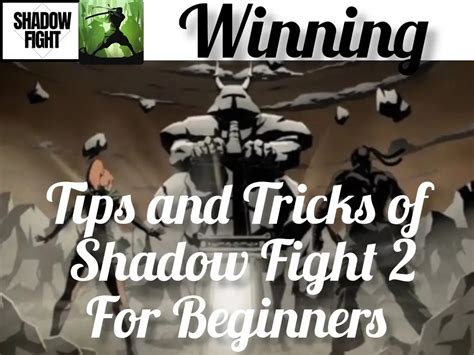 shadow fight 2 tips and tricks