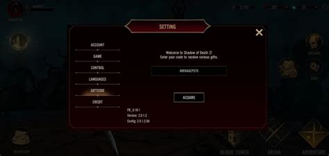 shadow of death cheat codes android