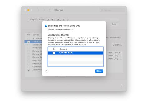 share files from mac to windows