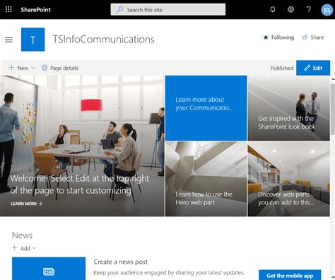 sharepoint communication sites design examples guide