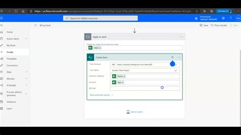 sharepoint import excel to existing list power automate