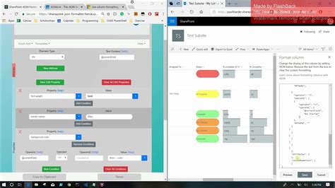 sharepoint list form formatting json examples github