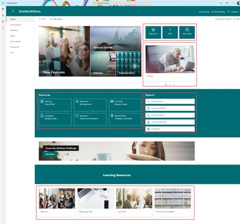 sharepoint page layout examples