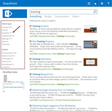 sharepoint search query template examples