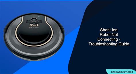 shark ion robot rv765 not connecting to wifi