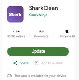 shark robot not connecting to app