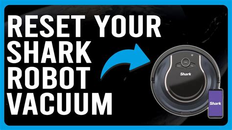 shark robot vacuum error codes reset button