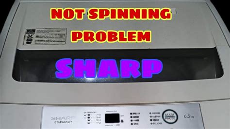 sharp automatic washing machine not working